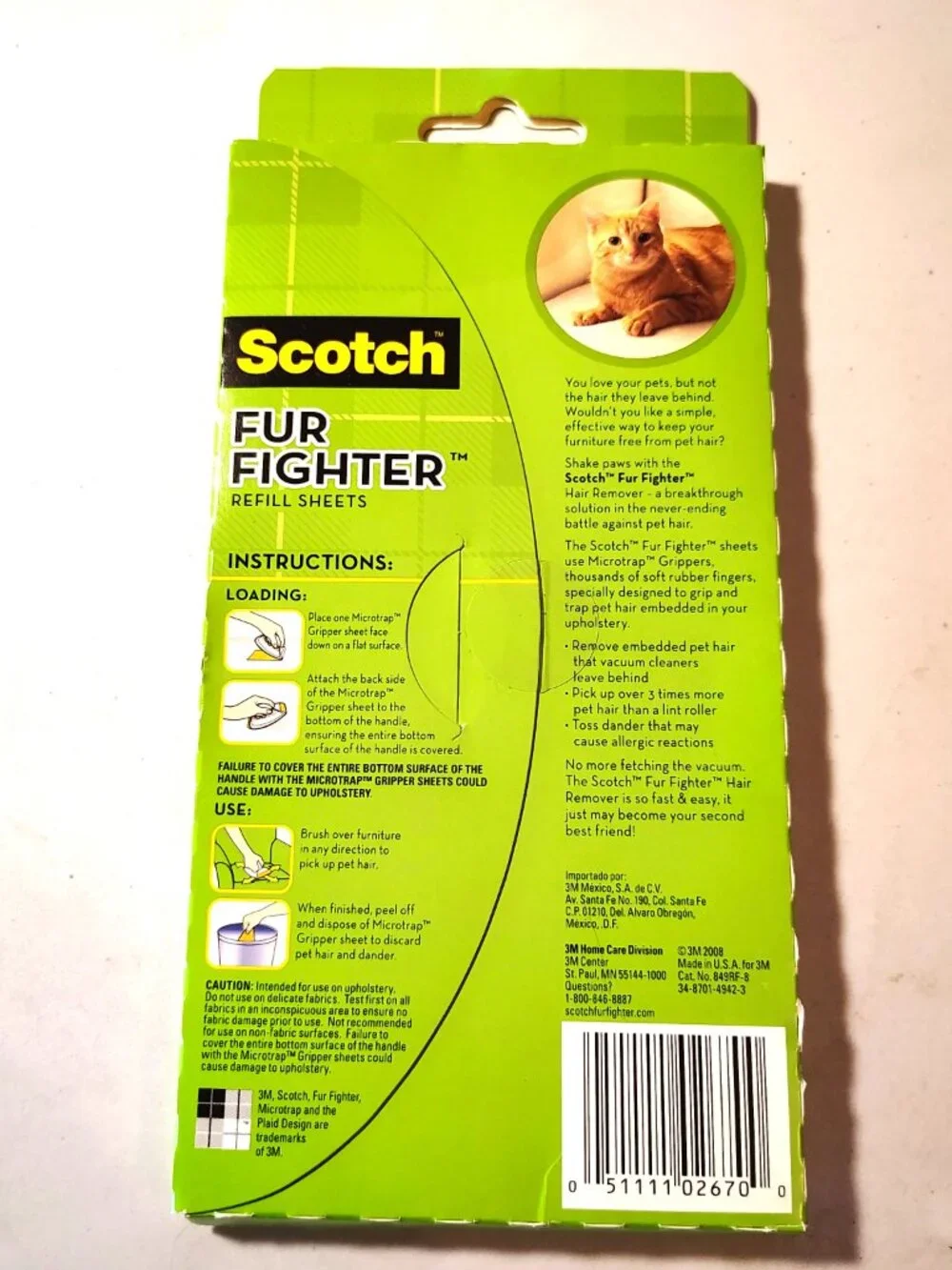 Scotch Fur Fighter Refill Sheets New In Box 8 Sheets
